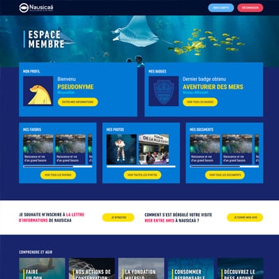 Nausicaa - Online member area